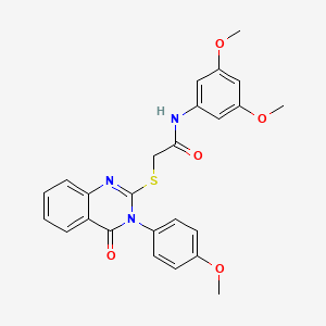 N-(3,5-dimethoxyphenyl)-2-{[3-(4-methoxyphenyl)-4-oxo-3,4-dihydroquinazolin-2-yl]sulfanyl}acetamide