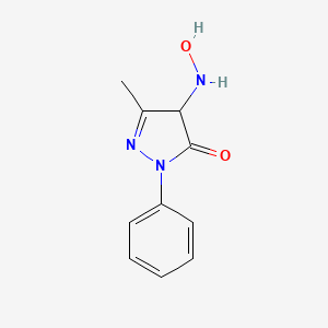 4-(Hydroxyamino)-3-methyl-1-phenyl-1H-pyrazol-5(4H)-one