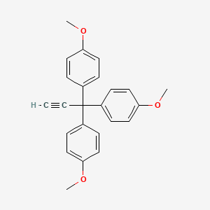 molecular formula C24H22O3 B11969087 Benzene, 1,1',1''-(2-propynylidyne)tris[4-methoxy- CAS No. 816423-13-9