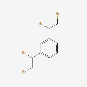 molecular formula C10H10Br4 B11969106 1,3-Bis(1,2-dibromoethyl)benzene CAS No. 25850-49-1