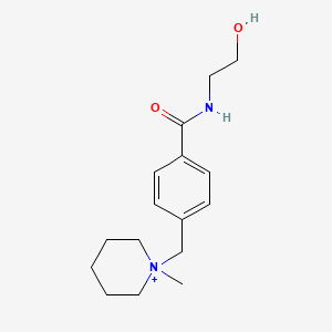 molecular formula C16H25N2O2+ B1196921 1-(4-{[(2-Hydroxyethyl)amino]carbonyl}benzyl)-1-methylpiperidinium 