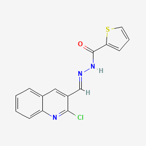 N'-((2-Chloro-3-quinolinyl)methylene)-2-thiophenecarbohydrazide