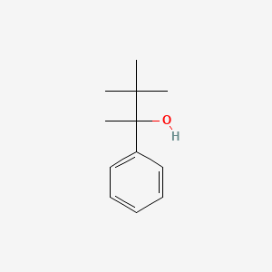 molecular formula C12H18O B11969241 3,3-Dimethyl-2-phenyl-butan-2-ol 