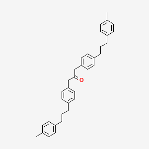 molecular formula C35H38O B11969245 1,3-Bis{4-[3-(4-methylphenyl)propyl]phenyl}acetone CAS No. 859056-00-1