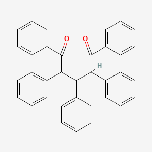 molecular formula C35H28O2 B11969373 1,2,3,4,5-Pentaphenyl-pentane-1,5-dione CAS No. 567-80-6