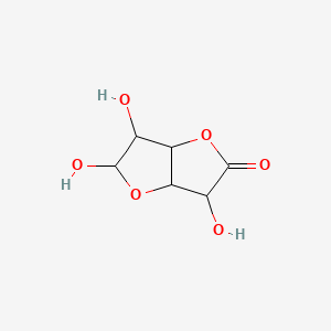molecular formula C6H8O6 B1196939 Mannuronolactone CAS No. 575-64-4