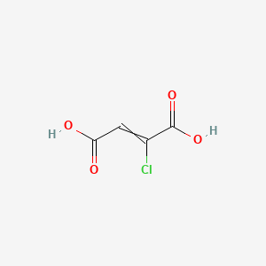 molecular formula C4H3ClO4 B1196945 2-Chloro-2-butenedioic acid 
