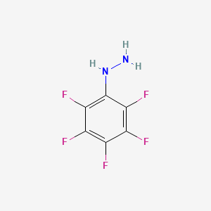 molecular formula C6H3F5N2 B1196947 Pentafluorophenylhydrazine CAS No. 828-73-9