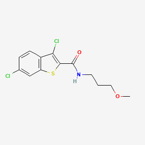 3,6-dichloro-N-(3-methoxypropyl)-1-benzothiophene-2-carboxamide