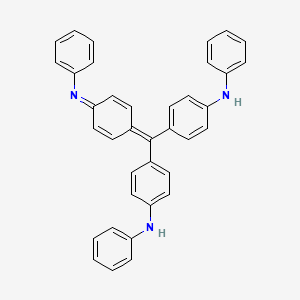 molecular formula C37H29N3 B1196950 Spirit blue base CAS No. 22244-16-2