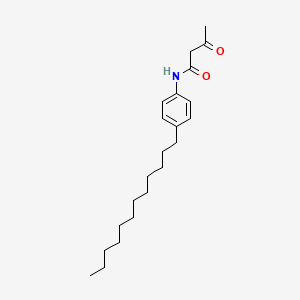 molecular formula C22H35NO2 B11969539 N-(4-Dodecylphenyl)-3-oxobutyramide CAS No. 84030-15-9