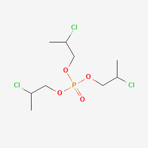 molecular formula C9H18Cl3O4P B1196958 三(2-氯丙基)磷酸酯 CAS No. 6145-73-9