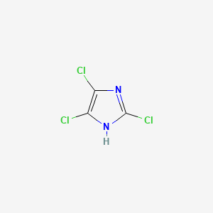 molecular formula C3HCl3N2 B1196960 2,4,5-Trichloroimidazole CAS No. 7682-38-4