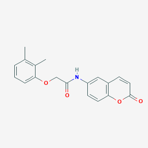 molecular formula C19H17NO4 B1196962 2-(2,3-二甲基苯氧基)-N-(2-氧代-1-苯并吡喃-6-基)乙酰胺 