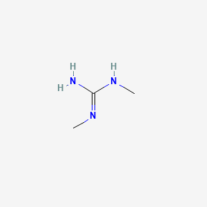 molecular formula C3H9N3 B1196965 1,3-Dimethylguanidine CAS No. 3324-71-8