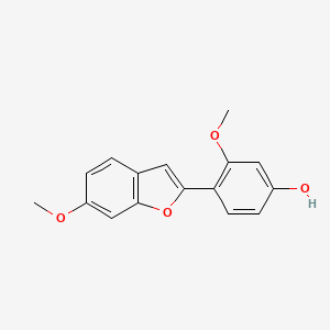 molecular formula C16H14O4 B1196973 Vignafuran CAS No. 57800-41-6