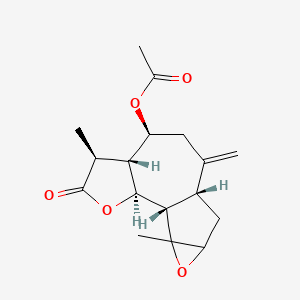 molecular formula C17H22O5 B1196974 粘叶黄芩素 B 