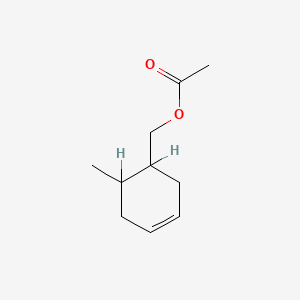 molecular formula C10H16O2 B11969740 3-Cyclohexene-1-methanol, 6-methyl-, acetate CAS No. 70289-14-4