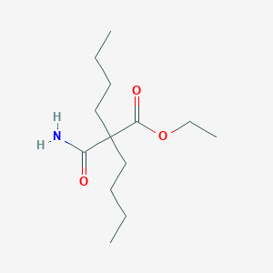 molecular formula C13H25NO3 B11969752 Ethyl 2-butyl-2-carbamoylhexanoate CAS No. 92671-73-3