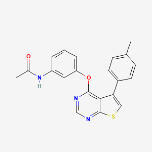 N-(3-{[5-(4-methylphenyl)thieno[2,3-d]pyrimidin-4-yl]oxy}phenyl)acetamide