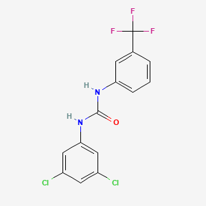 molecular formula C14H9Cl2F3N2O B11969840 1-(3,5-Dichloro-phenyl)-3-(3-trifluoromethyl-phenyl)-urea CAS No. 1651-12-3