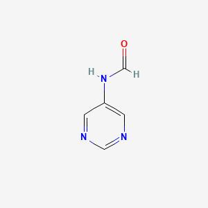 molecular formula C5H5N3O B1196987 5-甲酰氨基嘧啶 