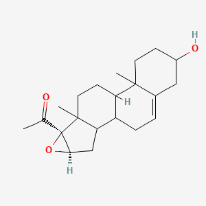 molecular formula C21H30O3 B11969888 16 alpha,17 alpha-Epoxypregnenolone 