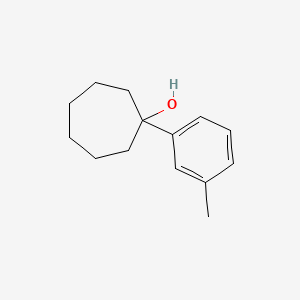 molecular formula C14H20O B11969896 1-(Meta-tolyl)-cycloheptanol CAS No. 75024-30-5