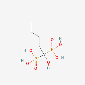 molecular formula C5H14O7P2 B1196994 1-Hydroxypentane-1,1-bisphosphonate CAS No. 57638-03-6