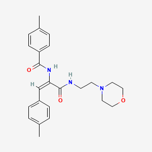 4-ME-N-(2-(4-Methyl-PH)-1-(((2-(4-morpholinyl)ET)amino)carbonyl)vinyl)benzamide