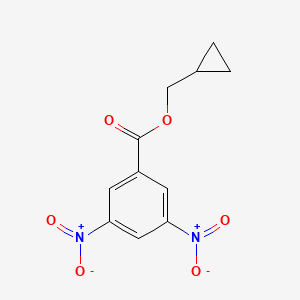 molecular formula C11H10N2O6 B11969975 Cyclopropylmethyl 3,5-dinitrobenzoate CAS No. 10364-97-3