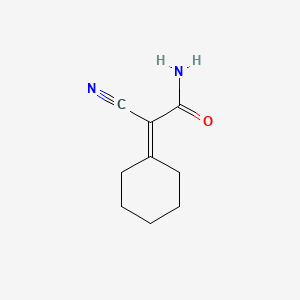 molecular formula C9H12N2O B1196999 2-氰基-2-环己亚甲基乙酰胺 CAS No. 704-16-5