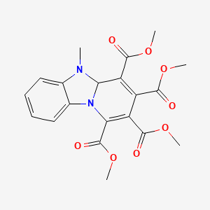 Tetramethyl 5-methyl-4a,5-dihydropyrido[1,2-a]benzimidazole-1,2,3,4-tetracarboxylate