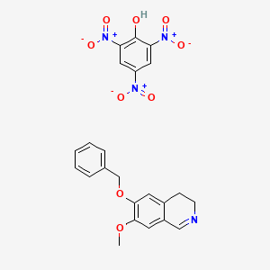 molecular formula C23H20N4O9 B11970086 6-Benzyloxy-7-methoxy-3,4-dihydro-isoquinoline, picrate CAS No. 95435-61-3