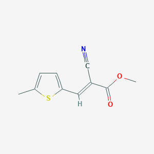 molecular formula C10H9NO2S B11970134 methyl (2E)-2-cyano-3-(5-methyl(2-thienyl))prop-2-enoate 