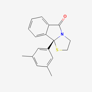molecular formula C18H17NOS B1197023 9b-(3,5-Dimethylphenyl)-2,3-dihydrothiazolo(2,3-a)isoindol-5(9bH)-one CAS No. 143390-74-3