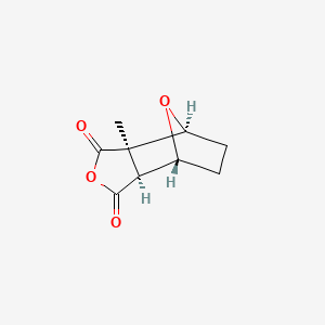 molecular formula C9H10O4 B1197028 Hexahydro-3a-methyl-4,7-epoxyisobenzofuran-1,3-dione, (3a-alpha,4-beta,7-beta,7a-alpha)- CAS No. 127380-62-5
