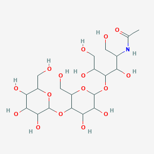 molecular formula C20H37NO16 B1197029 N-[4-[3,4-dihydroxy-6-(hydroxymethyl)-5-[3,4,5-trihydroxy-6-(hydroxymethyl)oxan-2-yl]oxyoxan-2-yl]oxy-1,3,5,6-tetrahydroxyhexan-2-yl]acetamide CAS No. 77416-66-1