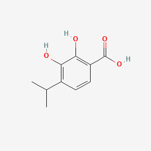 molecular formula C10H12O4 B1197031 2,3-Dihydroxy-4-(1-methylethyl)benzoic acid CAS No. 19420-61-2