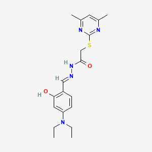 N'-{(E)-[4-(Diethylamino)-2-hydroxyphenyl]methylidene}-2-[(4,6-dimethyl-2-pyrimidinyl)sulfanyl]acetohydrazide