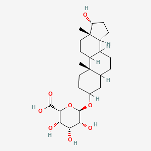 molecular formula C25H40O8 B1197049 雄烯二醇 3-G CAS No. 65535-18-4