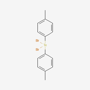 Tellurium, bis(p-tolyl)dibromo-