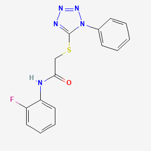 N-(2-fluorophenyl)-2-[(1-phenyl-1H-tetrazol-5-yl)sulfanyl]acetamide