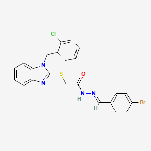 N'-[(E)-(4-bromophenyl)methylidene]-2-{[1-(2-chlorobenzyl)-1H-benzimidazol-2-yl]sulfanyl}acetohydrazide