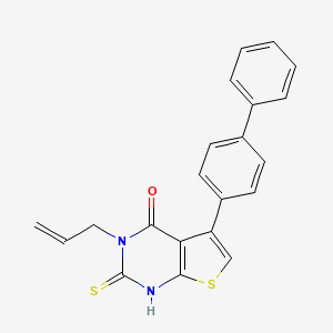 3-Allyl-5-(1,1'-BI-PH)-4-YL-2-thioxo-2,3-dihydrothieno(2,3-D)pyrimidin-4(1H)-one