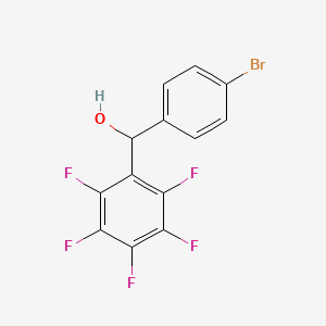 (4-Bromo-phenyl)-(2,3,4,5,6-pentafluoro-phenyl)-methanol