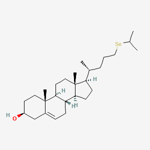B1197062 24-(Isopropylseleno)chol-5-en-3-ol CAS No. 86508-37-4
