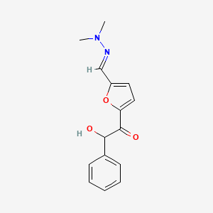 1-(5-((2,2-Dimethylhydrazono)methyl)furan-2-yl)-2-hydroxy-2-phenylethanone