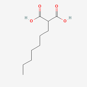 molecular formula C10H18O4 B1197064 正庚基丙二酸 CAS No. 760-54-3