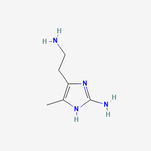molecular formula C6H12N4 B1197070 2-Amino-5-methylhistamine CAS No. 89026-20-0